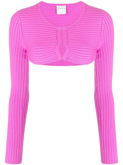 FORTE FORTE CROPPED CARDIGAN